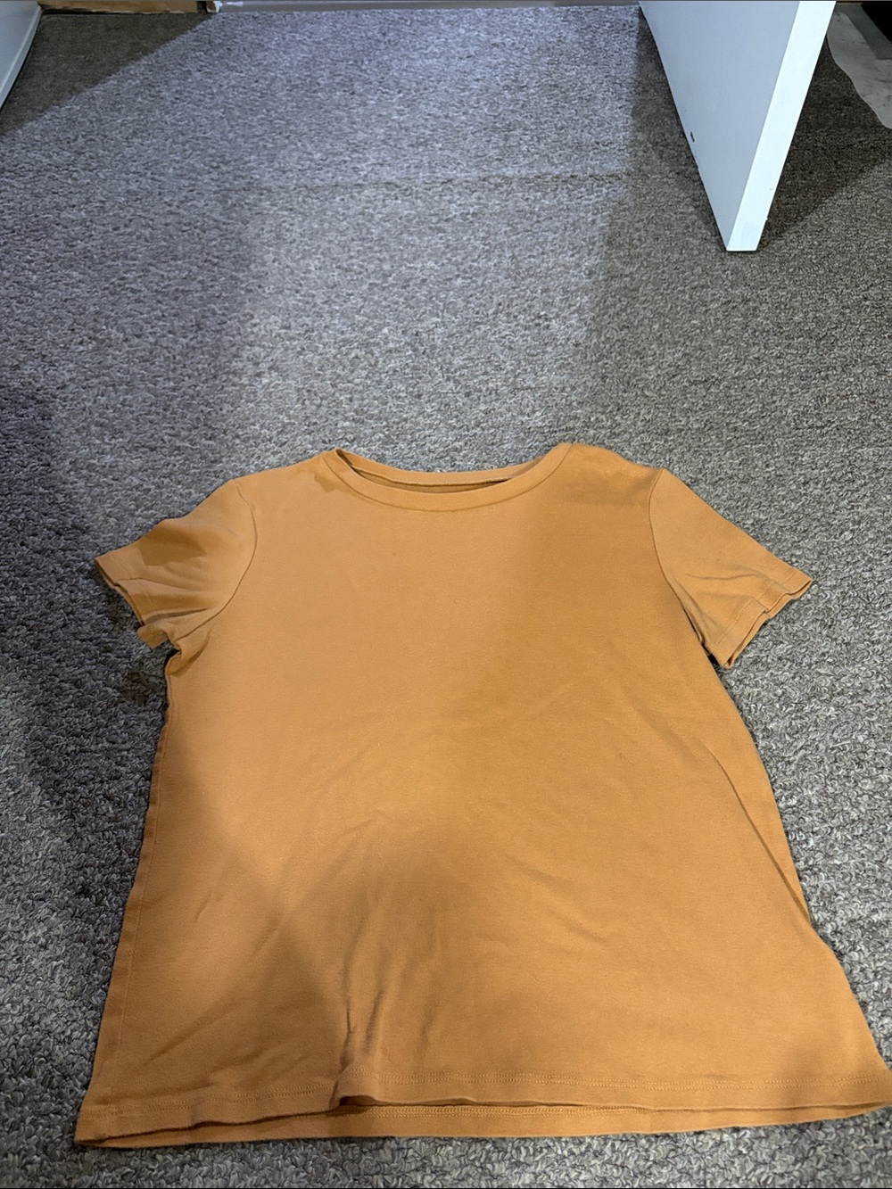 American Eagle Outfitters Short Sleeve Crewneck Top - Mustard Yellow